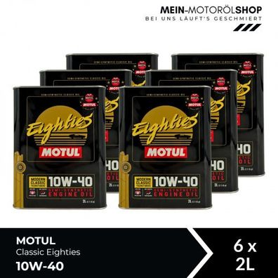 Motul Classic Eighties 10W-40 6x2 Liter