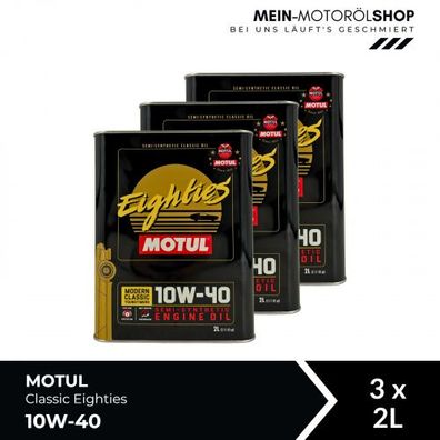 Motul Classic Eighties 10W-40 3x2 Liter