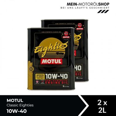 Motul Classic Eighties 10W-40 2x2 Liter