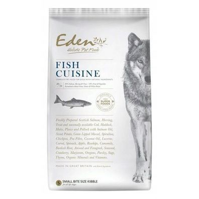 Eden Fish Cuisine Trockenfutter für Hunde mittelgroßer und großer Rassen, Lachs und