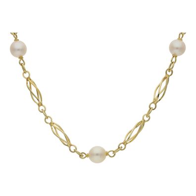 Y-Kette Gold 585 Perlen 25326759 Second Hand, getragen, wie neu