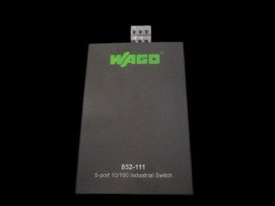 WAGO 852-111 Industrial Switch, 5 Port 10/100