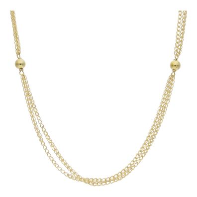 Goldkette 585 zweireihig mit Kugeln 25326753 Second Hand, getargen, wie neu