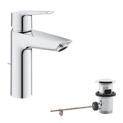 GROHE QuickFix Start Waschtischarmatur mit Wassersparfunktion und Pop-up-Ablauf