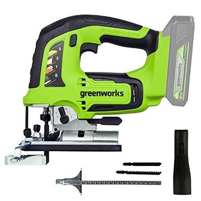 Greenworks GD24JS Akku-Stichsäge mit verstellbarer Bodenplatte (Gr. Medium)