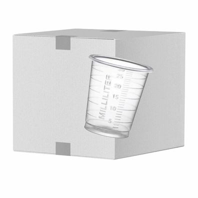 Ampri Medizinbecher 30 ml Klarer Kunststoff, 80 Stück Packung