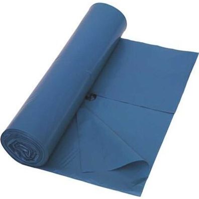 Abfallsäcke 220L LDPE Blau 60my 150 Stück Reißfest & Robust