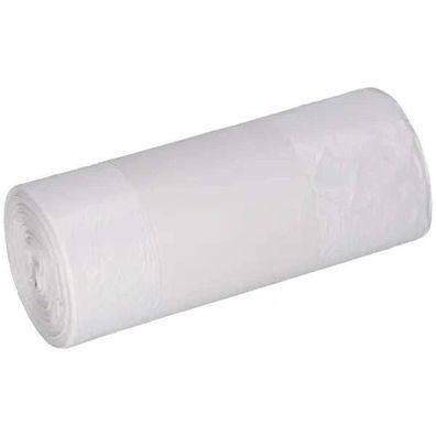 Müllbeutel HDPE 80L Weiß 630x850mm 40 Stück Reißfest