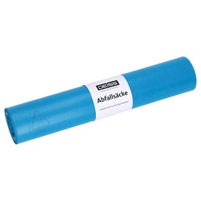 Deiss Emil KG | Abfallsäcke LDPE 180L Blau 75my Typ100 10 Stück