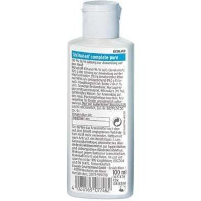 Skinman Complete Desinfektionslösung 100ml Hautfreundlich, Alkohol 70