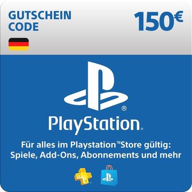 Sony PlayStation Store Guthaben 150 Euro / PSN (Deutschland) / KEY (ESD)