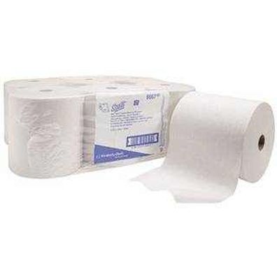 Scott Handtuchrolle 20cm x 304m Weiß Airflex 1-lagig 6 Rollen