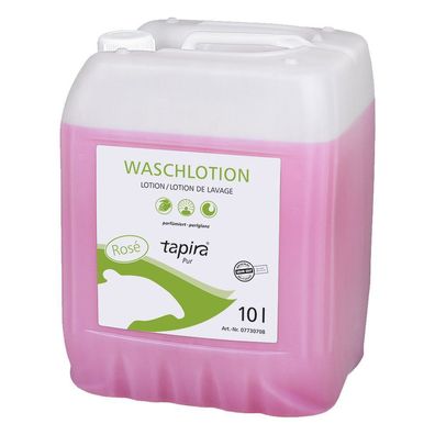 Tapira Pur Waschlotion Rosé Parfümiert, Mikroplastikfrei, 10L Kanister