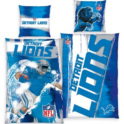NFL Bettwäsche Detroit Lions Player Linon / Renforcé