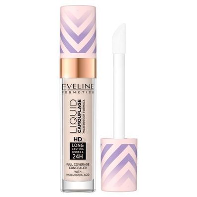 Eveline Flüssig-Camouflage Wasserdichter Concealer mit Hyaluronsäure, Farbton 01
