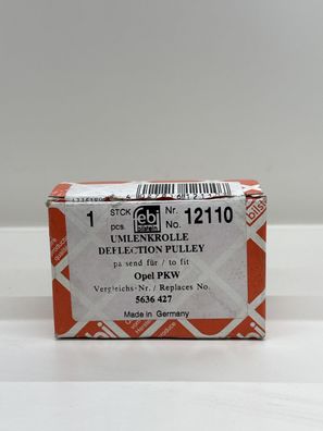 Umlenk-/Führungsrolle Febi Bilstein 12110 für Opel Zafira, Opel Astra uvm