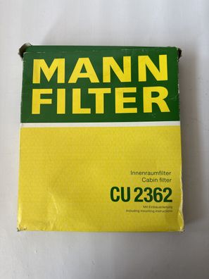 Innenraumfilter Mann-Filter CU 2362 für Hyundai Santa, Hyundai Sonata uvm