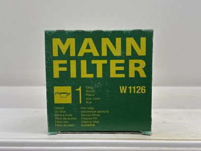 Ölfilter Mann-Filter W 1126 für Alfa Romeo GTV, Lada Niva, SEAT Ritmo uvm