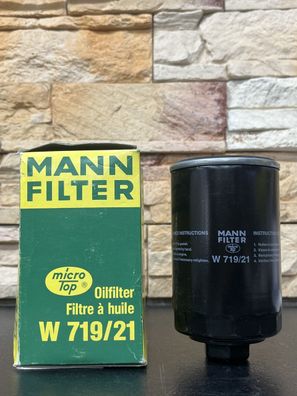 Ölfilter Mann-Filter W 719/21 für VW Corrado, VW Golf, VW Polo, VW Passat uvm