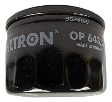 Ölfilter Filtron OP 643/3 für Dacia Duster, Dacia Logan, Dacia Sandero uvm