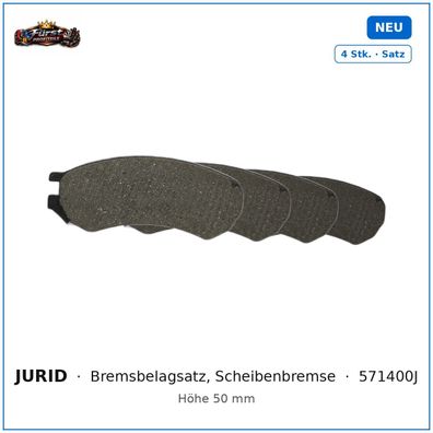 Bremsklötze Jurid 571400J für Nissan Primera, Saturn SC, Saturn SL uvm