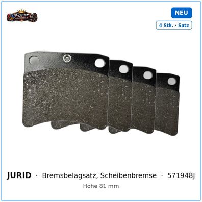 Bremsklötze Jurid 571948J für VW Transporter, VW California uvm