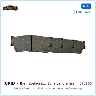 Bremsklötze Jurid 572166J für Suzuki Grand, Suzuki Vitara, Suzuki X-90 uvm