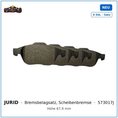 Bremsklötze Jurid 573017J für Renault Laguna, Renault Scénic uvm