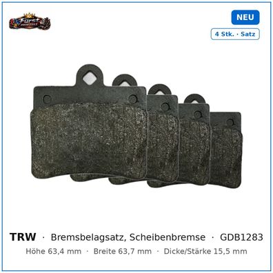 Bremsklötze TRW GDB1283 für Mercedes-Benz C-CLASS uvm