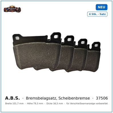 Bremsklötze A.B.S. 37506 für Mercedes-Benz C-CLASS, Mercedes-Benz SLK uvm