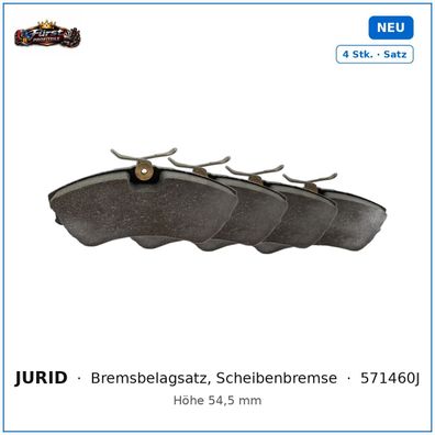 Bremsklötze Jurid 571460J für VW Transporter uvm
