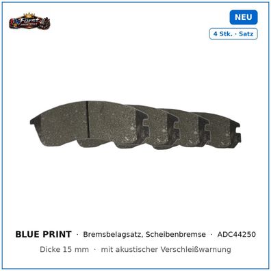 Bremsklötze Blue Print ADC44250 für Mitsubishi Outlander, Citroën C-CROSSER uvm