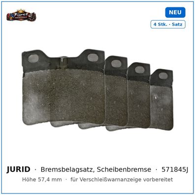 Bremsklötze Jurid 571845J für Mercedes-Benz Vito, Mercedes-Benz V-CLASS uvm