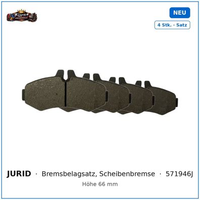 Bremsklötze Jurid 571946J für Mercedes-Benz Sprinter, Mercedes-Benz Vito uvm