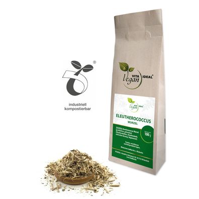 VITA IDEAL Vegan® Eleutherococcus - Wurzel geschnitten & getrocknet Taigawurzel Tee