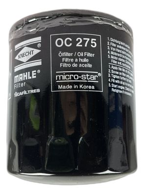 Ölfilter Mahle OC 275 für Ford Ranger, Mazda B-SERIE, Toyota Land, VW Taro uvm