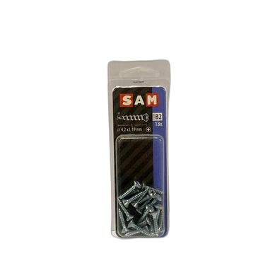 SAM/MACK Blechschraube Linsensenkkopf 4,2 x 19 mm 18 Stück
