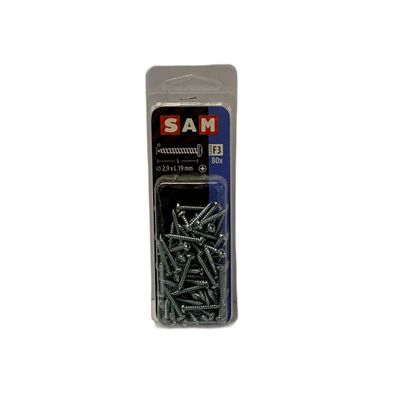SAM/MACK Blechschraube Zylinderkopf 2,9x19mm 80 Stück