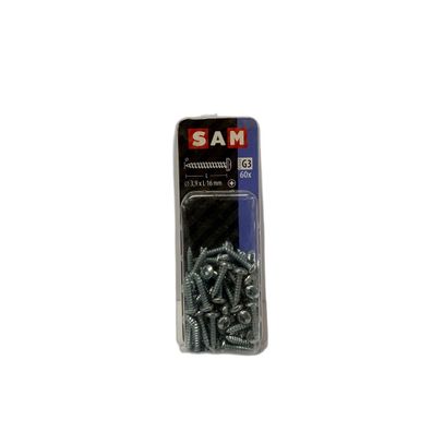 SAM/MACK Blechschraube Zylinderkopf 3,9x16mm 60 Stück