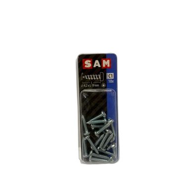 SAM/MACK Blechschraube Zylinderkopf 4,2 x 19 mm 18 Stück