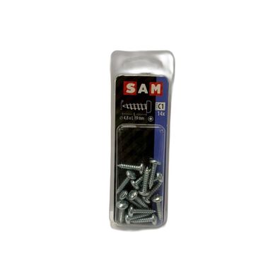 SAM/MACK Blechschraube Zylinderkopf 4,8x19mm 14 Stück