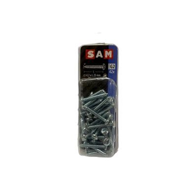 SAM/MACK Blechschraube Zylinderkopf 4,2 x 25mm 42 Stück
