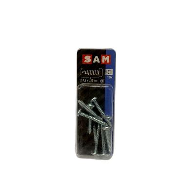 SAM/MACK Blechschraube Zylinderkopf 4,8 x L32mm 10 Stück