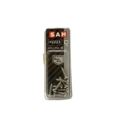 SAM/MACK Blechschraube Zylinderkopf H5 4,8 x 19mm 9 Stück