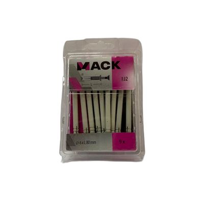 SAM/MACK Nageldübel Nylon 6x80mm 9 Stück