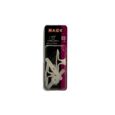 SAM/MACK Hohlraumdübel D1 8x L9-16mm weiss 4 Stück