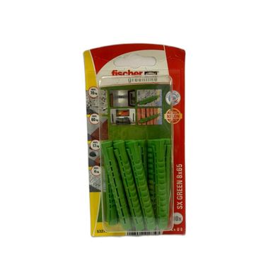 Fischer Greenline SX GREEN Dübel 8x65 10 Stück