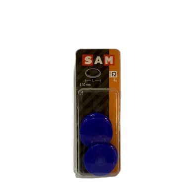 SAM / / /CK Magnetclip Plastic Blau L 30mm code F2 4 Stück