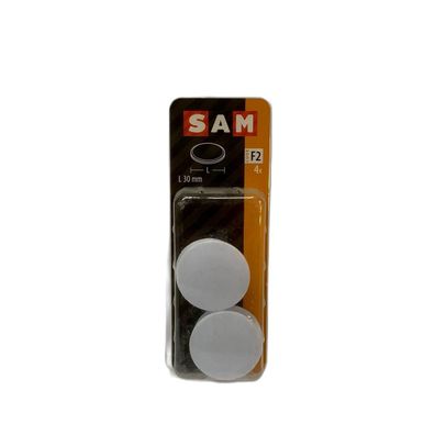 SAM / / /CK Magnetclip Plastic Weiß L 30mm code F2 4 Stück