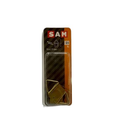 SAM / / /CK Bilderaufhänger 19 x L 31mm code D1 4 Stück